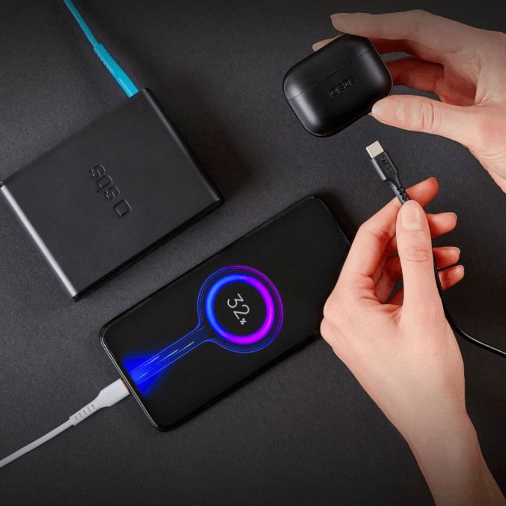 Naqil dəsti SBS USB Type-C to USB Type-C 3×1.2 m TEKITCC3X1WBK — Mallar, Bakı (4)