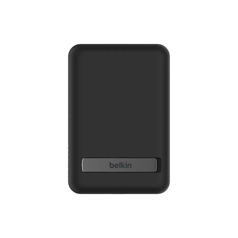 Power Bank Belkin BoostCharge Magnetic Wireless, 5000 mAh + Stand, qara (BPD004BTBK) — Bakı