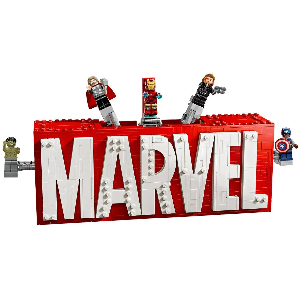 Konstruktor Lego Super heroes Marvel loqosu və mini fiqurlar (76313) — Конструкторы
