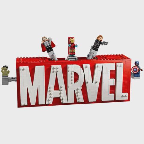 Konstruktor Lego Super heroes Marvel loqosu və mini fiqurlar (76313) — Yapı oyuncakları