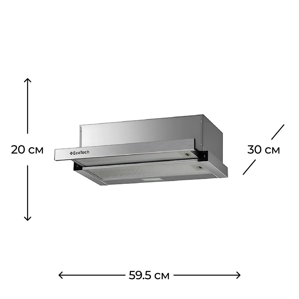 Aspirator Ecotech TSE5060IX — Mətbəx cixartma qapıları və aksesuarları, Bakı (3)