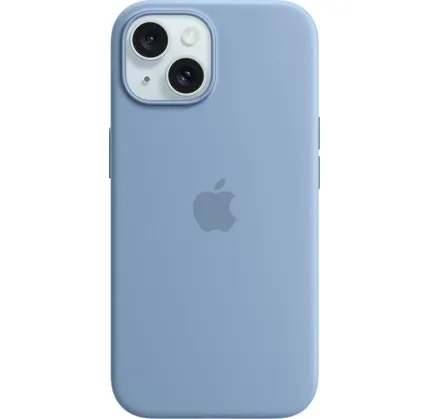 Çexol Apple iPhone 15 Silicone Case with MagSafe Winter Blue (MT0Y3ZM/A) — Bakı