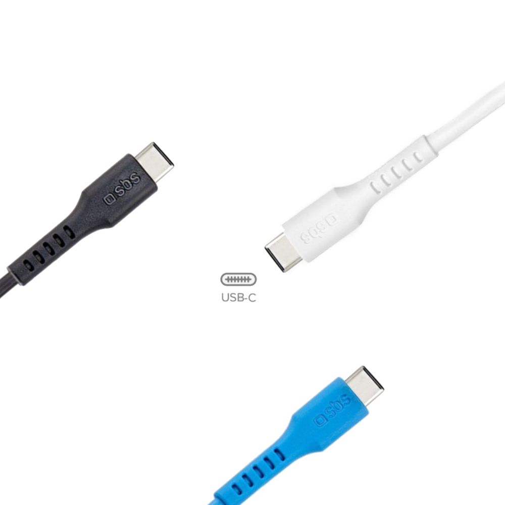 Naqil dəsti SBS USB Type-C to USB Type-C 3×1.2 m TEKITCC3X1WBK — Mallar, Bakı (3)