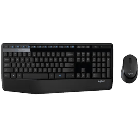 Logitech MK345 Wireless Keyboard+Mouse Black — Bakı
