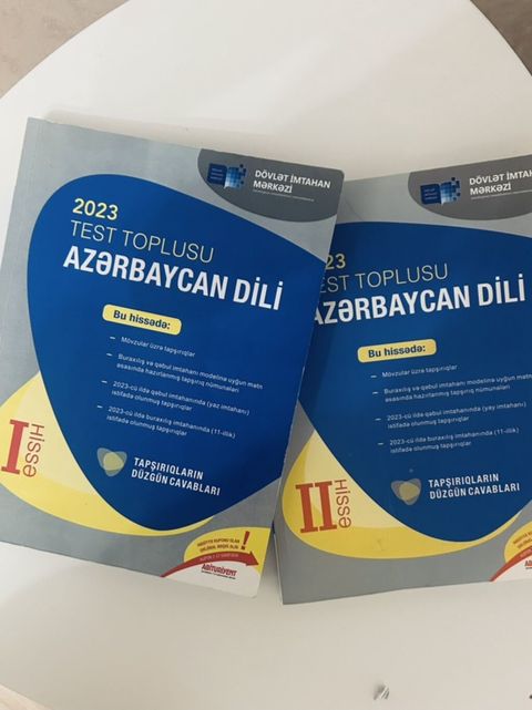 Məhsul: “Azərbaycan dili – 2023 Test Toplusu”, Dövlət İmtahan Mərkəzi — Bakı