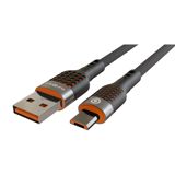 Naqil Euroacs USB Type-A to Micro USB 1 m EU-Z115A Black — Smartfon kabelləri və adapterləri