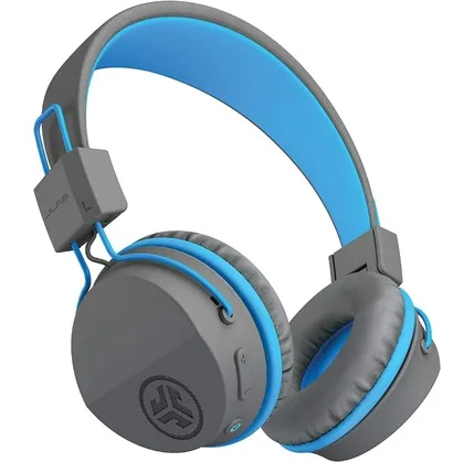 Uşaqlar üçün simsiz və simli qulaqlıq JLab JBuddies Studio BT Grey/Blue (812887016025) — Bakı