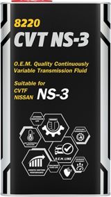 Sürətlər qutusu üçün yağ Mannol 8220 CVT NS-3 4 lt Special — Transmissiya yağları