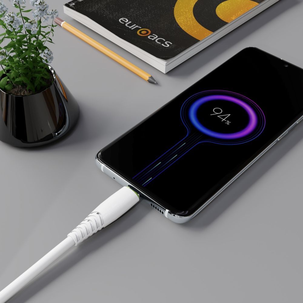 Naqil Euroacs EU-Z087 USB Type-A to USB Type-C 1 m ACHRKA021459 White — Mallar, Bakı (2)