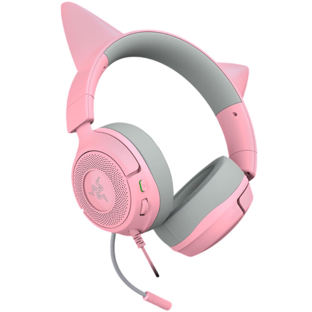 Qulaqlıq Razer Kraken Kitty V3 X RZ04-05350100-R3M1 Quartz — Simli qulaqlıqlar, Bakı (2)