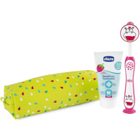 Gigiyena dəsti Chicco Always Smiling 3Y+ Hippo 8058664175765 — Bakı