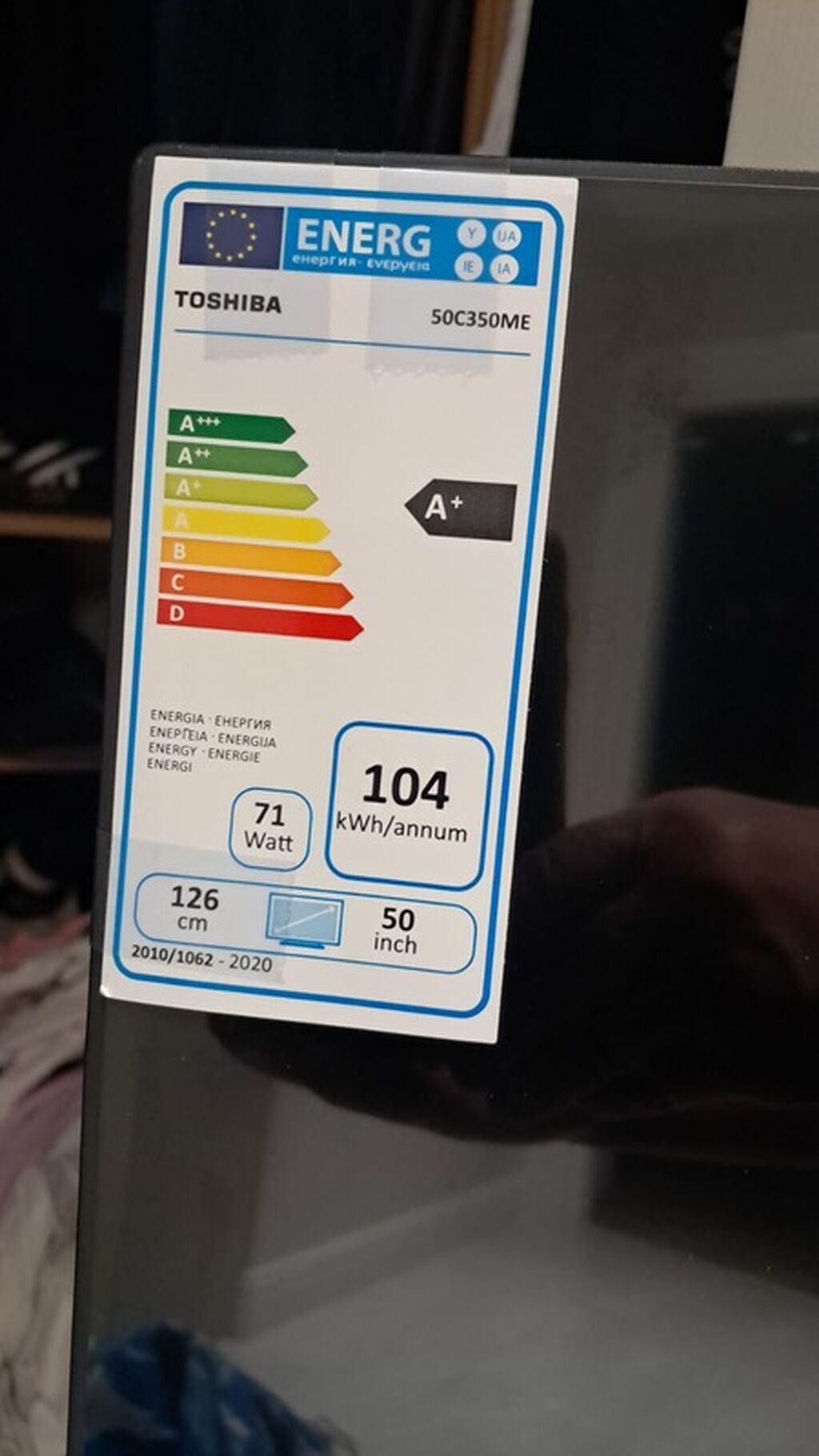 Toshiba 50C350ME televizor - Ekran diaqonalı: 50 düym (126 sm) — Televizorlar, Bakı (2)