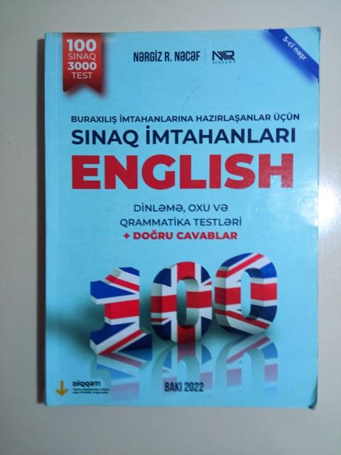 İngilis dili Nərgiz Nəcəf 100 sınaq — Bakı