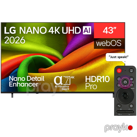 LG 43NU850B6LA nano 4K aı NU85 Smart TV 2026 — Bakı
