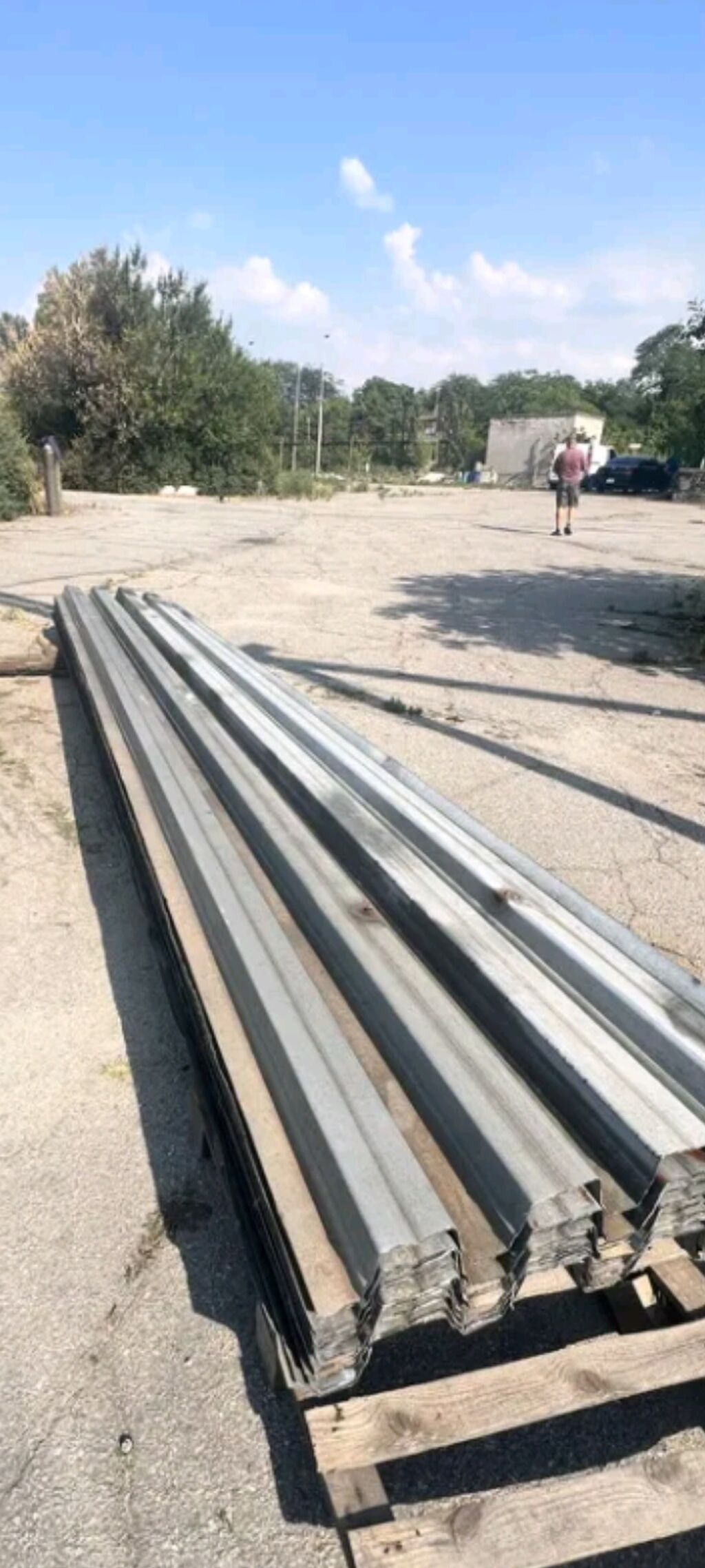 Hasar üçün stenkası 80mm qalın profnastillerdi uzunlugu 6 metrə bir — Dam örtükləri, Bakı (6)