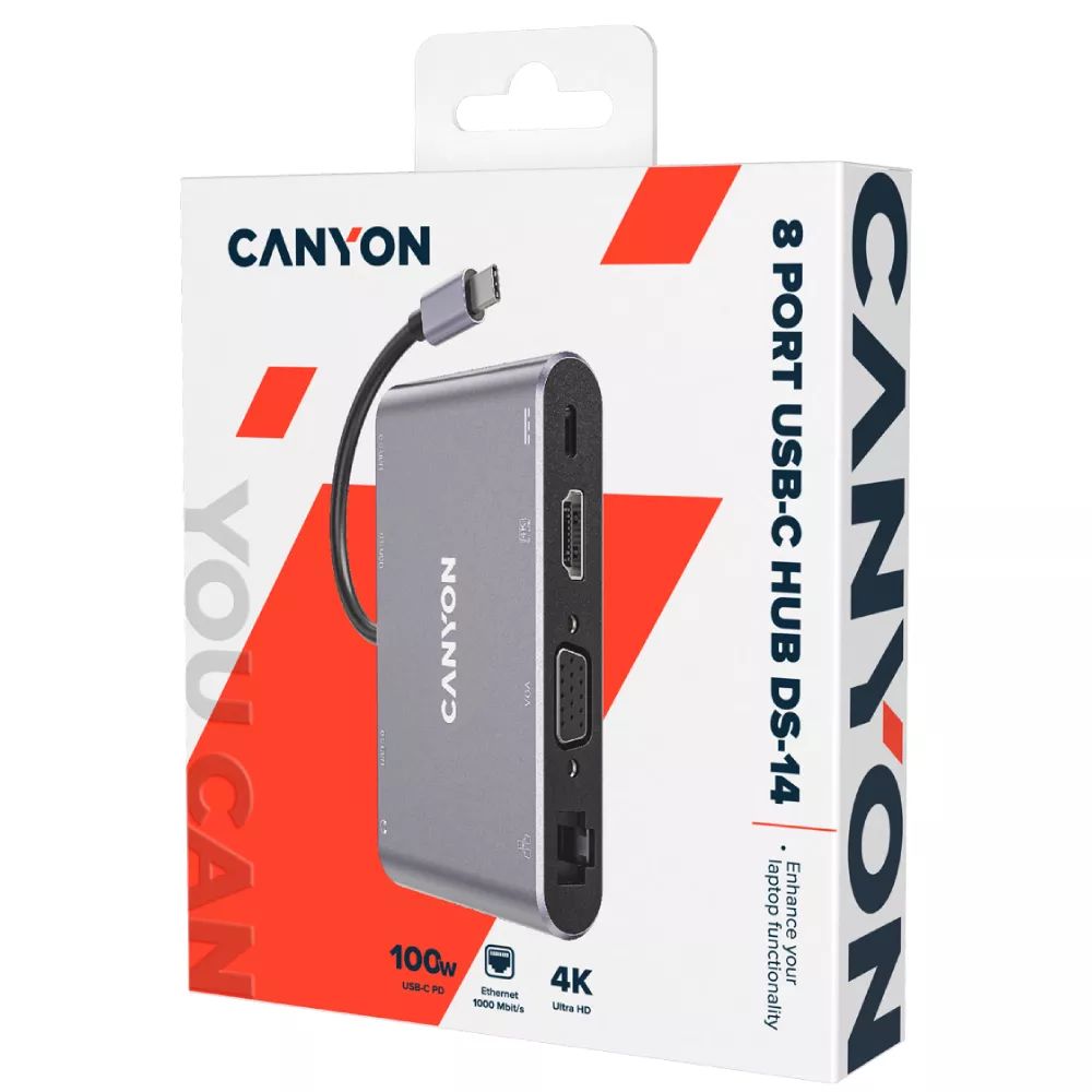 Canyon Multiport Hub 8IN1 / CNS-TDS14 — Kompüterlər və noutbuklar, Bakı (4)