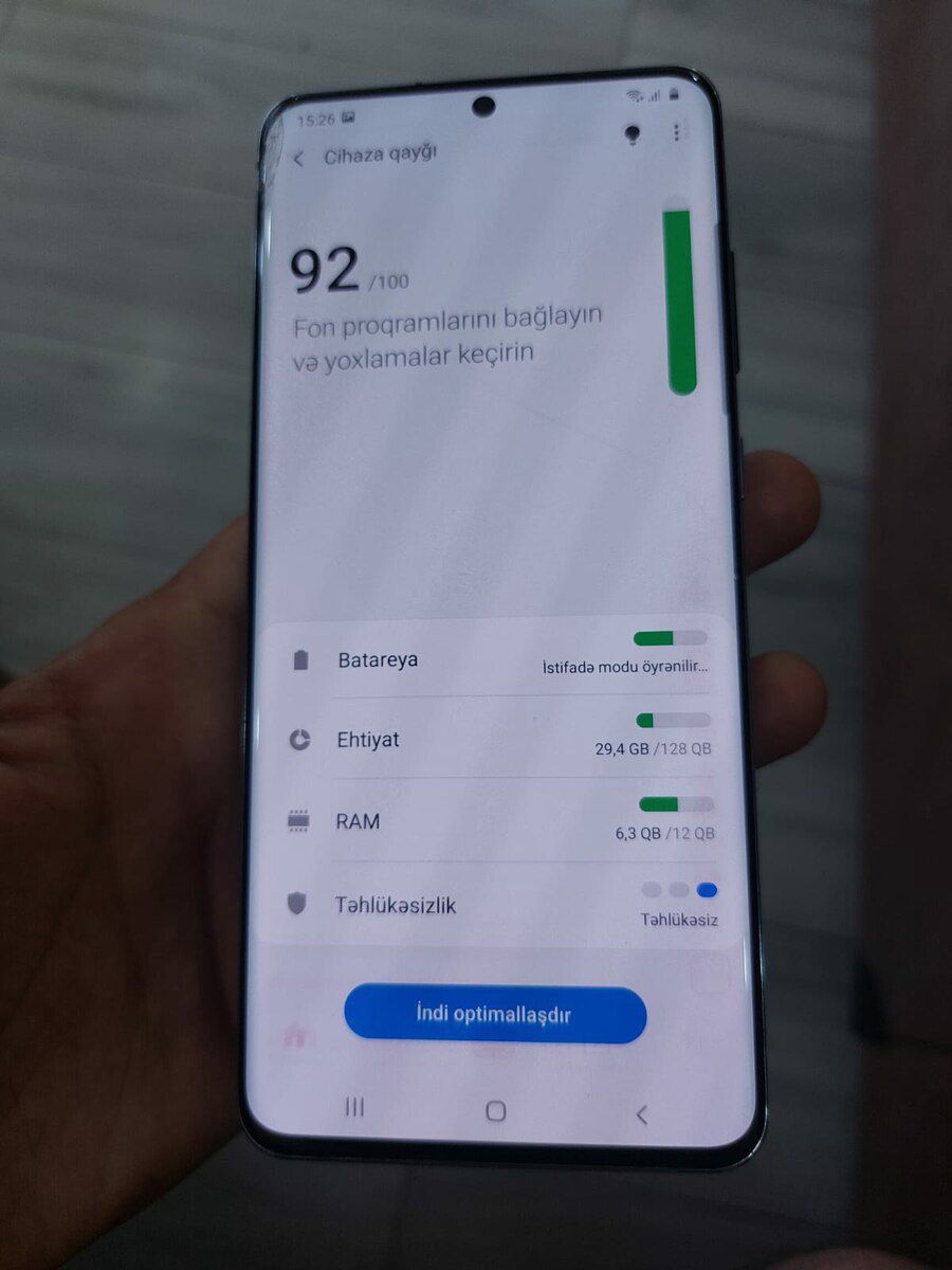 Samsung Galaxy S20 Ultra 5G Cosmic Black 128GB/12GB — Smartfonlar, Bakı