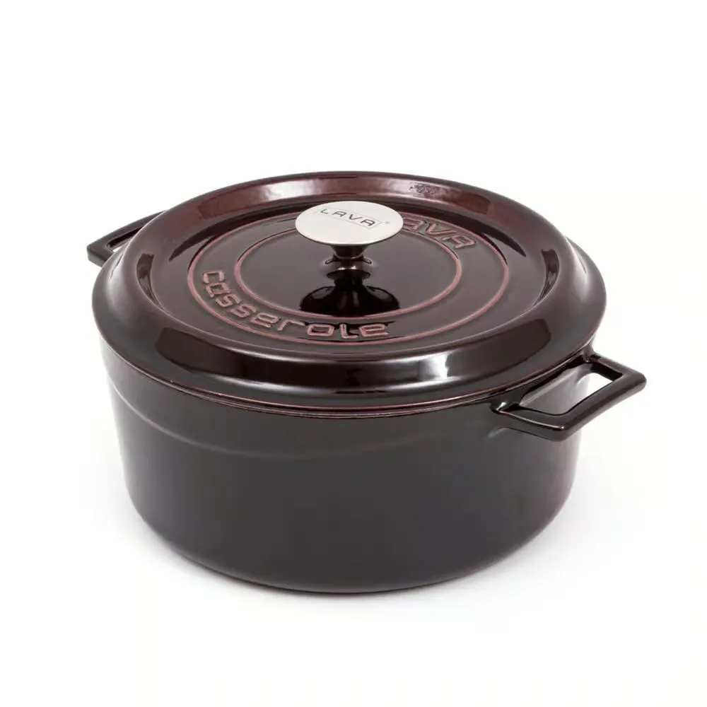 Qazan Lava Majolica 20 sm Aubergine (LV Y TC 20 PR K2 P) — Bakı