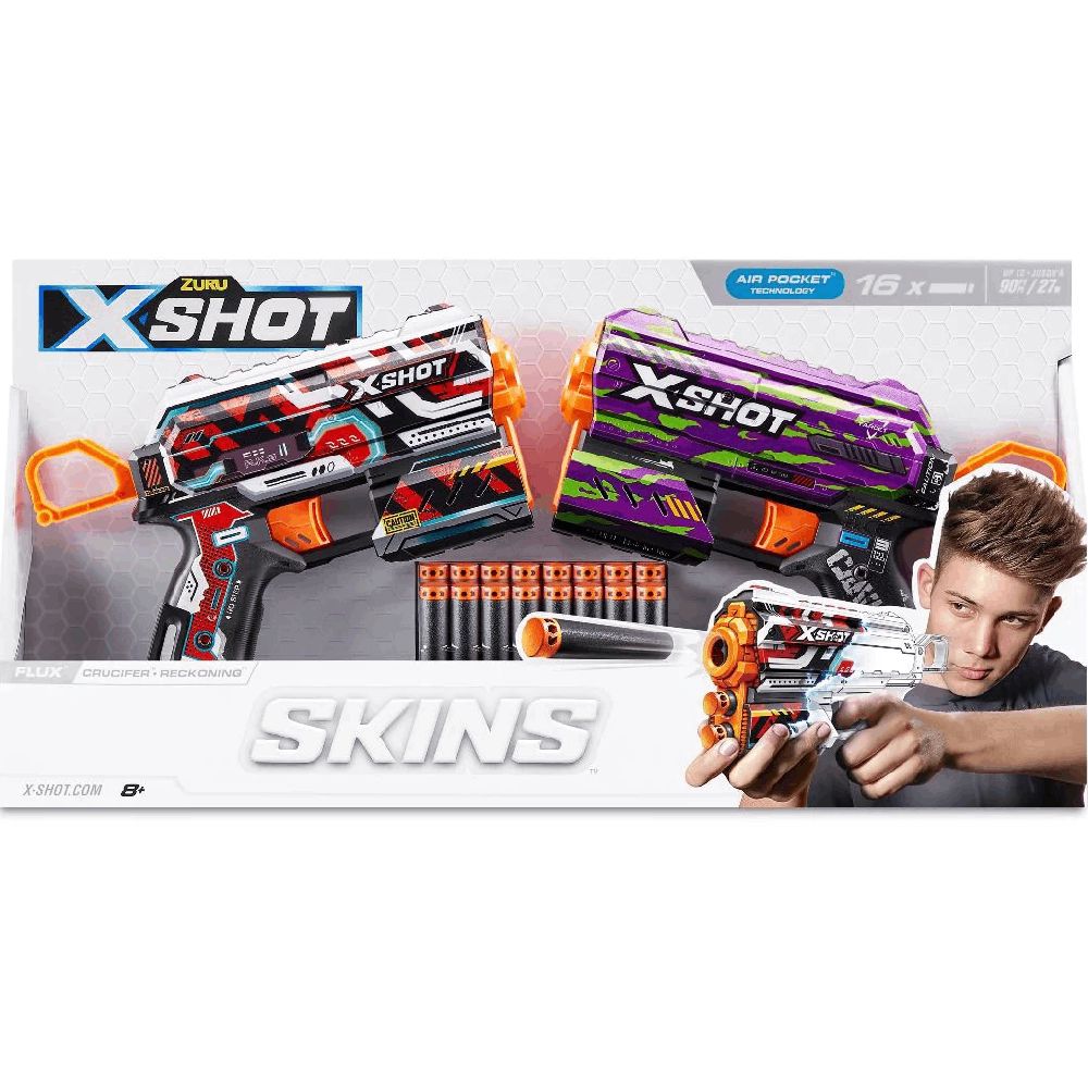 Zuru INT-S001-X-Shot Skins Flux 2PK(16 Dart) 193052039958 — Mallar, Bakı (3)