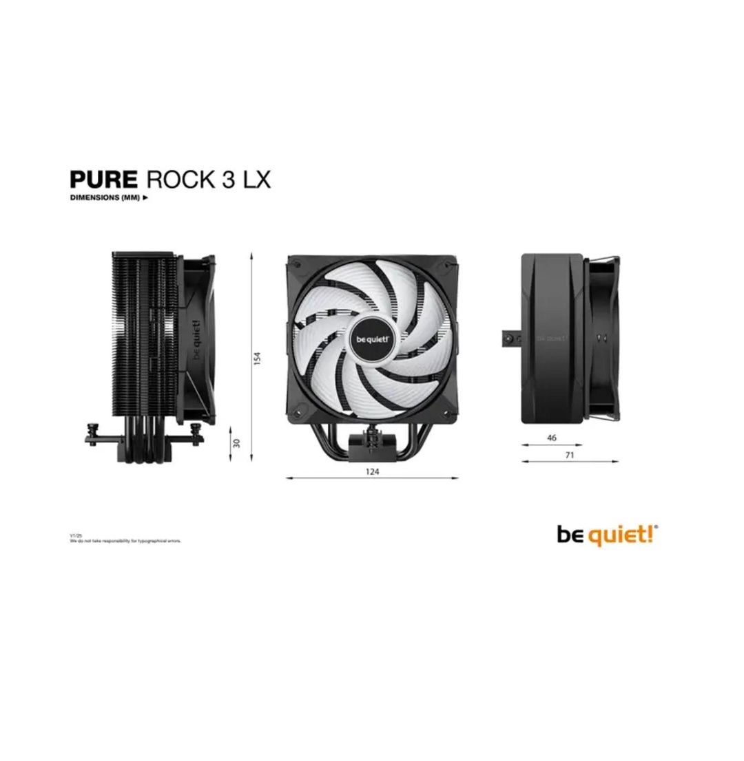 CPU Cooler "Be Quiet BK040 Pure Rock 3 LX Black" — Elektronika, Bakı (5)