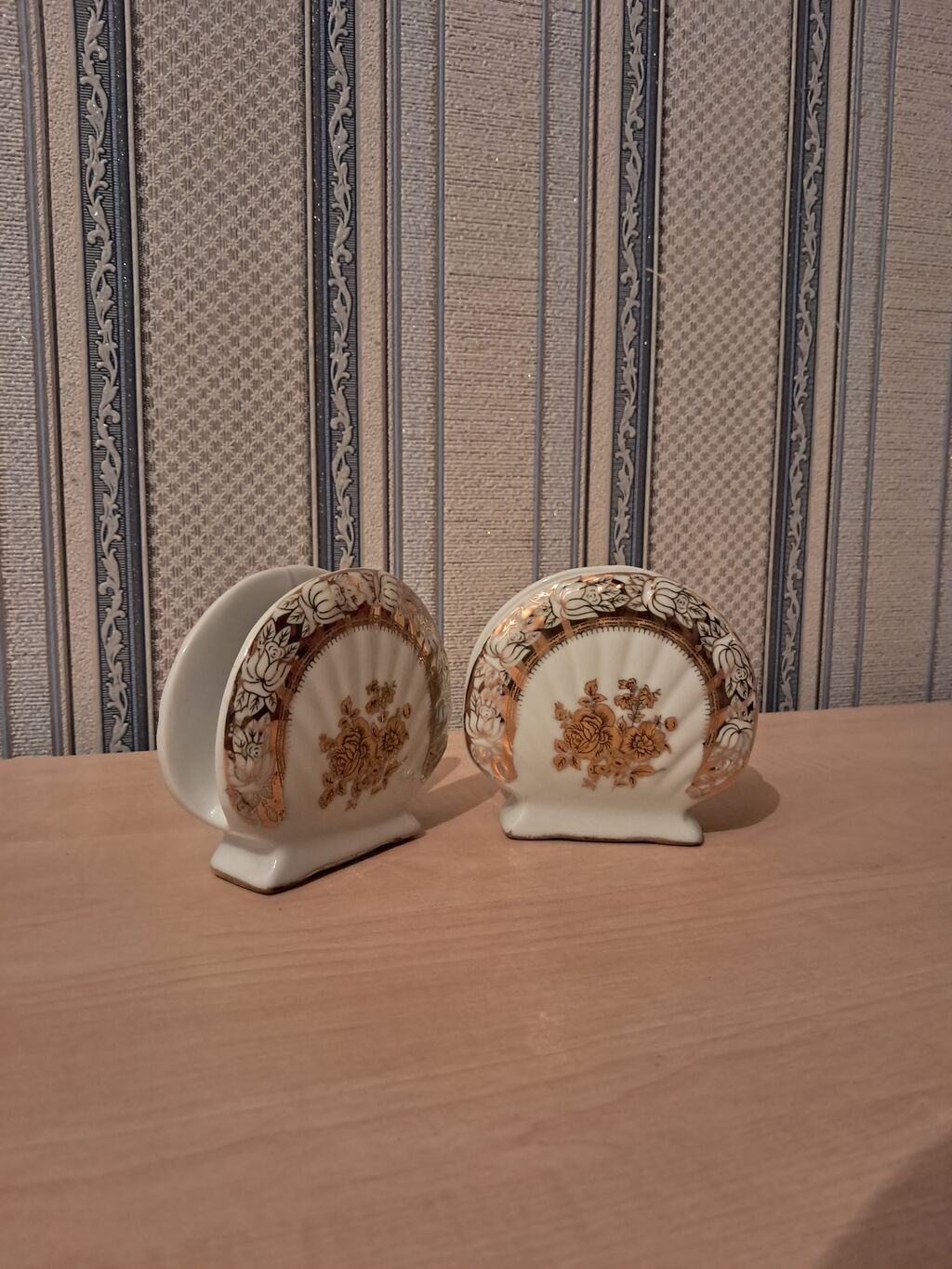 Porcelen peçetə tutacağı dəsti (2 ədəd) - Material: yüksək — Mallar, Mingəçevir (2)