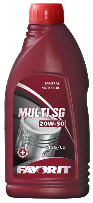 Mühərrik yağı Favorit Multi SG Universal SAE 20W-50 1L Plastic — Bakı