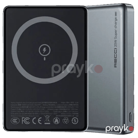 Recci Armor RPB-W26 10000 mAh Gray — Bakı