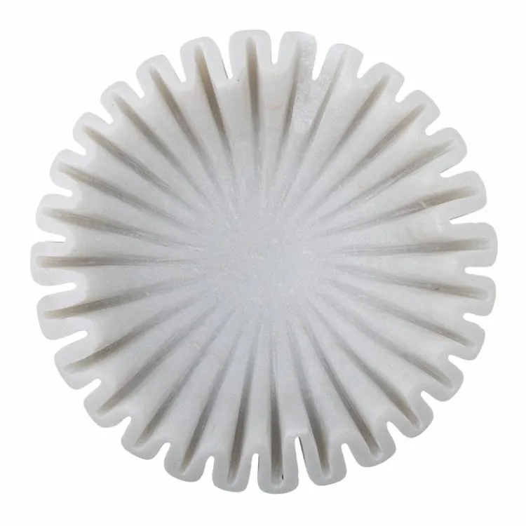 Dekorativ qab Bloomingville Harmonia White Marble 17,5x6 sm — Bakı