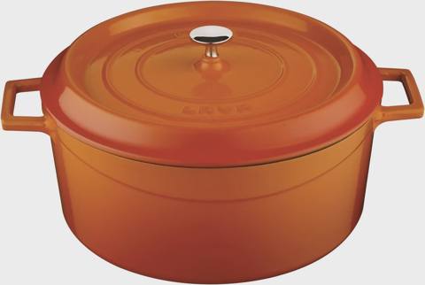 Qazan Lava Narıncı 28 sm (LV Y TC 28 K2 O) — Baku Electronics — Cookware