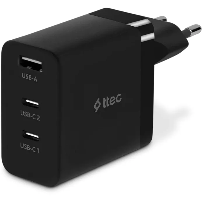 Adapter Ttec SmartCharger 65W Pd/gan Usb-c Travel Charger, Black (2SCG03S) — Bakı