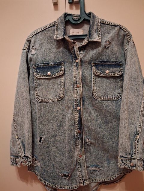 Levure brendinin cins köynəyi/gödəkçəsi - Model: Oversize kəsimli — Bakı