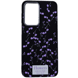 Samsung Galaxy A26 case Black&Violet Flowers — Товары