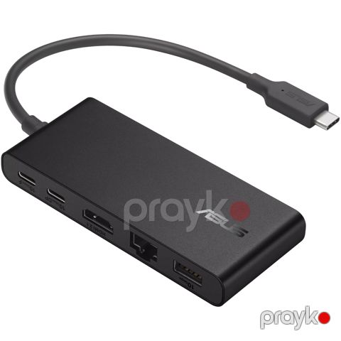 USB Hub Asus DC201 4K USB Type-C 90XB094N-BDS000 Black — Bakı
