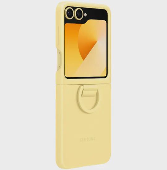 Samsung Galaxy Z Flip6 case Silicone Case with Ring EF-PF741TYEGRU Yellow — Çexollər, Bakı