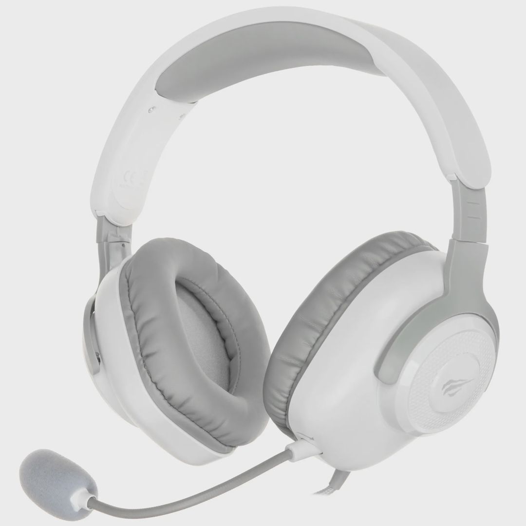 Oyun üçün simli qulaqlıq Havıt H2230d White Grey — Simli qulaqlıqlar, Bakı