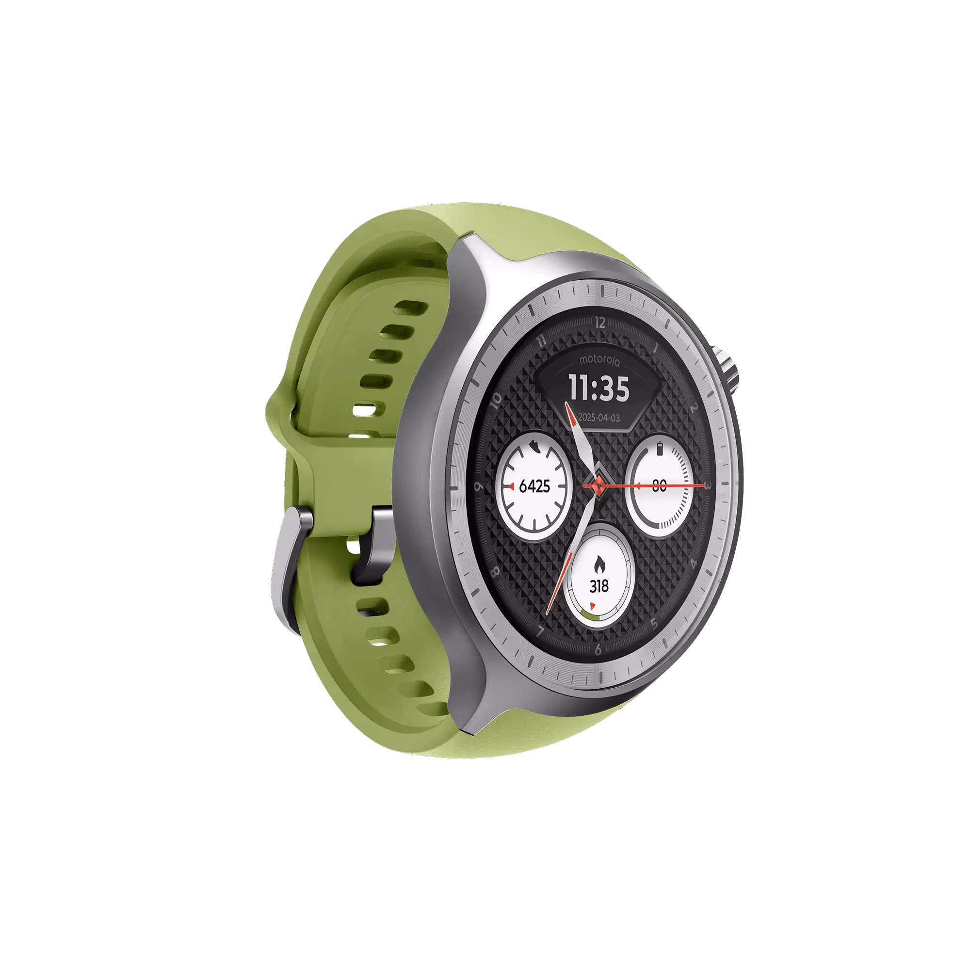 Smart saat Motorola Moto watch 2 Special Edition, Matte Silver + Pantone Herbal Garden band (PG38C08264) — Bakı