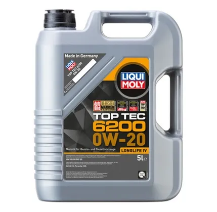 Avtomobil mühərrik yağı Liqui Moly Top Tec 6200 0W-20 5L (20789) — Engine oils