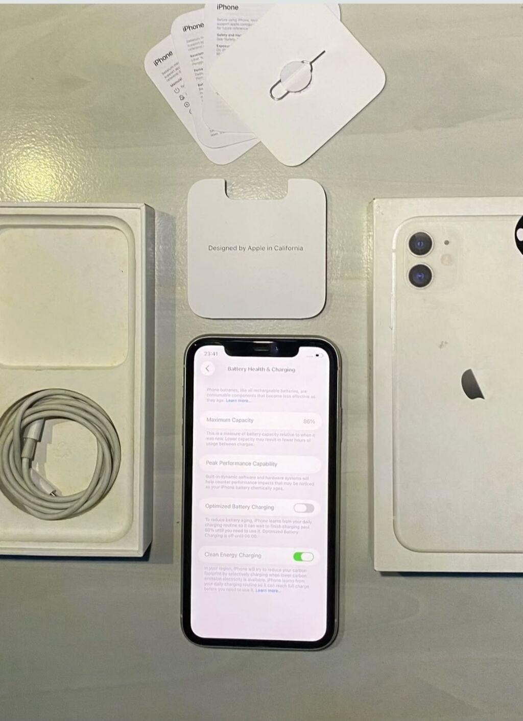 IPhone 11, 128 GB, Ağ, Zəmanət, Kredit, Simsiz şarj — Apple iPhone, Bakı (6)