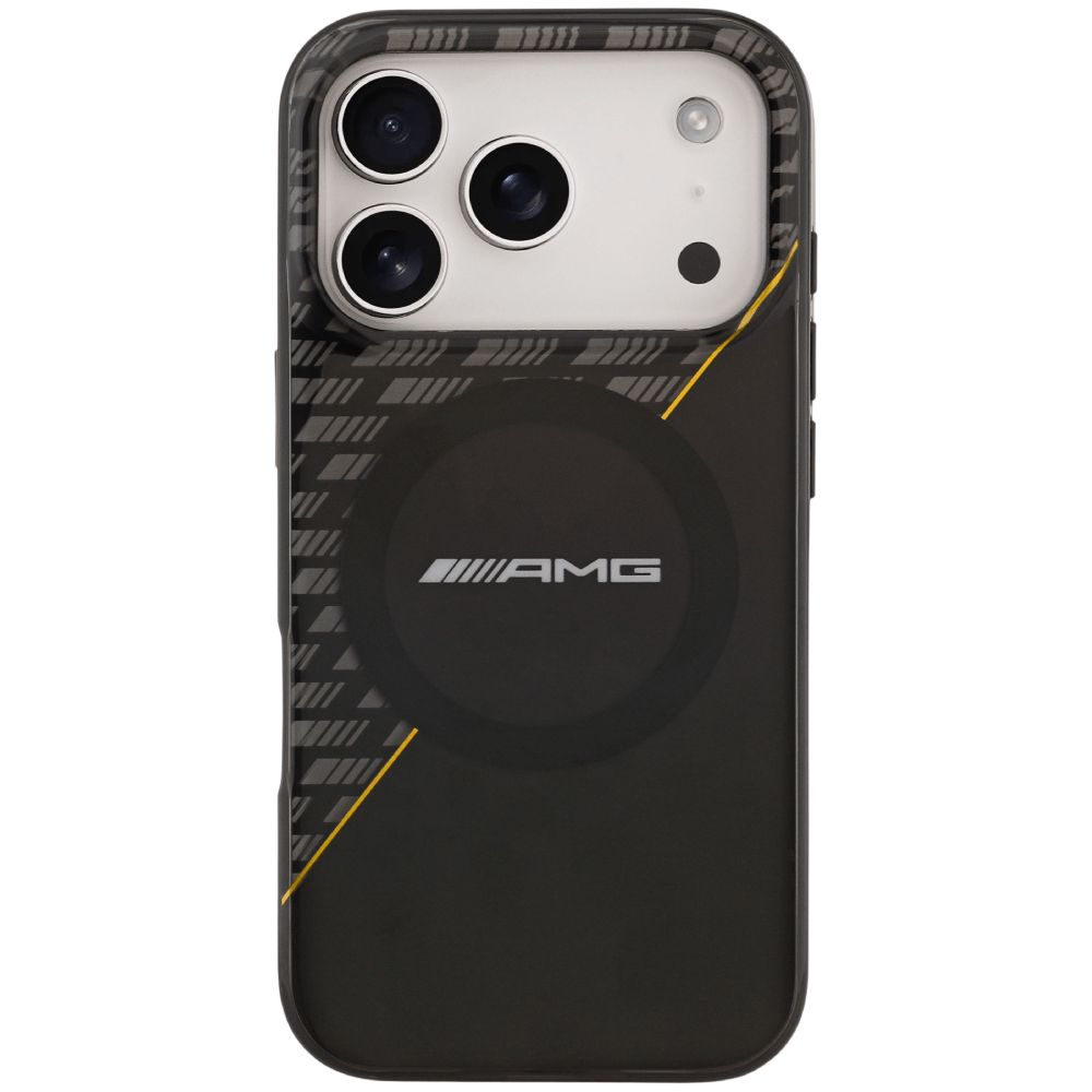 Qoruyucu örtük AMG iPhone 17 Pro W/MagSafe AMHMP17L24HRDKY Black, Yellow — Çexollər, Bakı (2)
