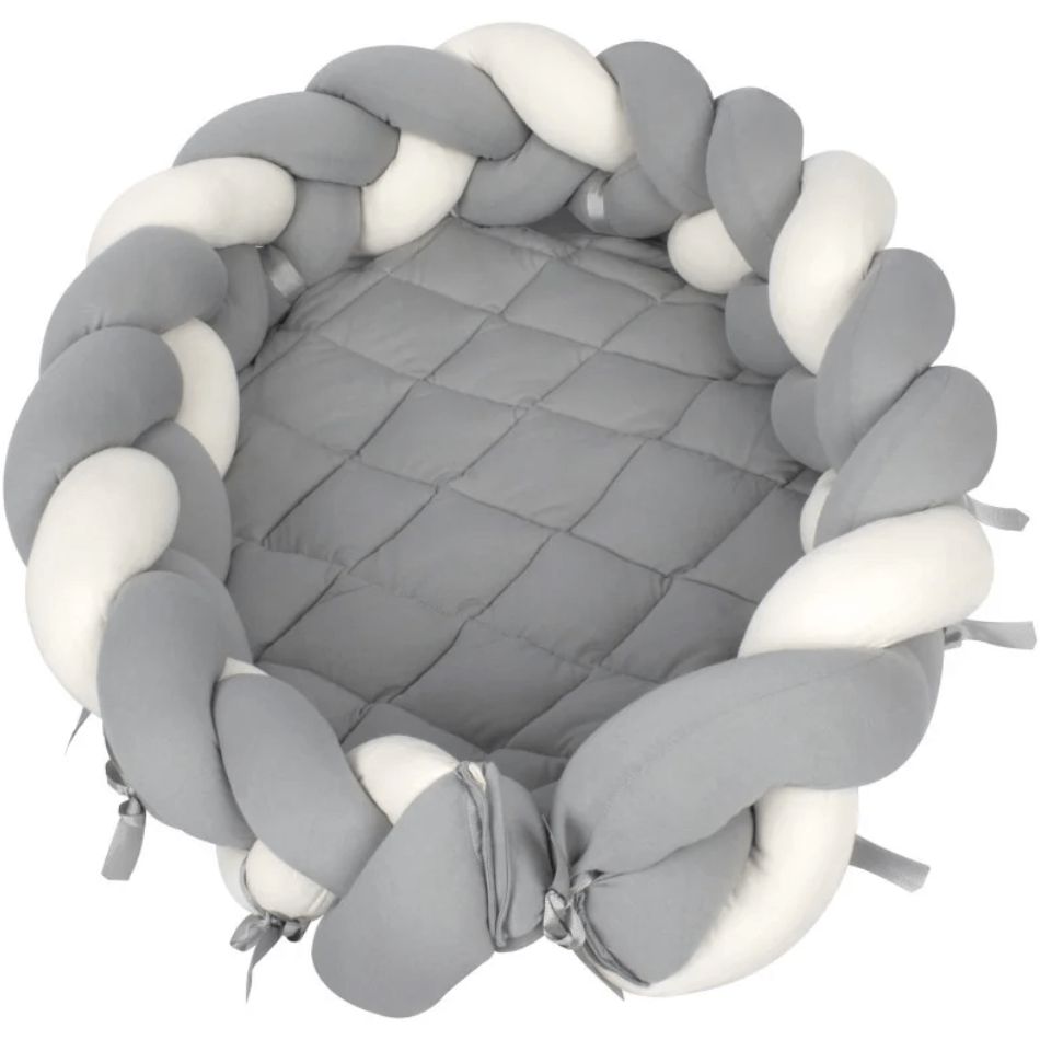 Çarpayı üçün hörülmüş bamper Sevi Bebe 3in1 Grey — Uşaq otağı, Bakı (2)