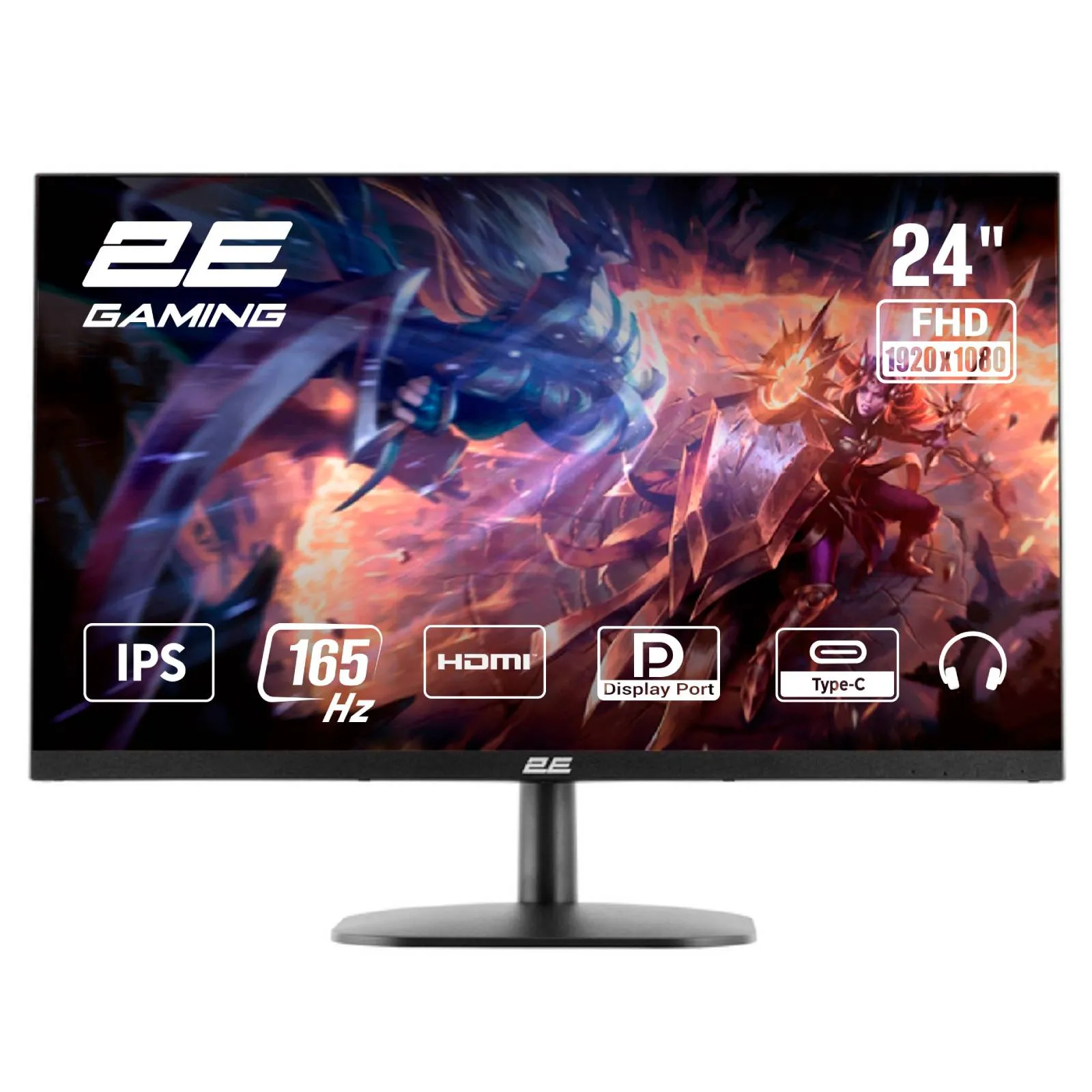 Oyun monitoru 2E 23.8" G2423B Hdmı/dp/usb-c/audıo/ IPS/165HZ Freesync (2E-G2423B-01.UA) — Bakı