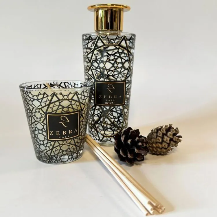 Aromatik diffuzor və şam dəsti Zebra Casa Royal — Bakı