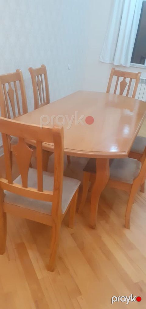 Qonaq otağı üçün, İşlənmiş, Açılmayan, 6 stul