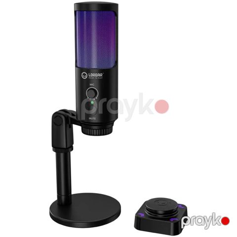 Oyun mikrofonu Lorgar SMP40 RGB LRG-SMP40-BK Black