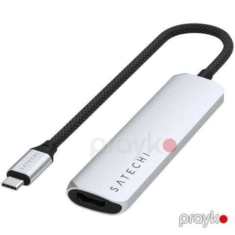 USB Hub Satechi 4in1 USB Type-C 4K ST-P4SS Silver — Bakı