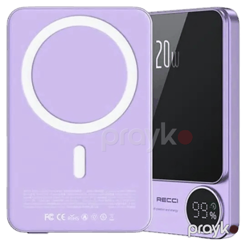 Recci Matrix RPB-W15 Wireless 5000 mAh Violet — Bakı