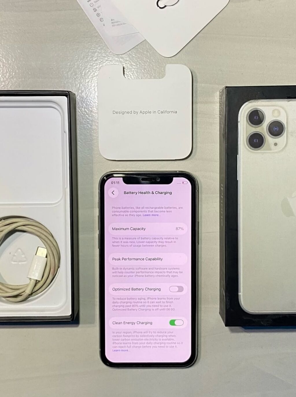 IPhone 11 Pro, 256 GB, Gümüşü, Zəmanət, Kredit, Simsiz şarj — Apple iPhone, Bakı (5)