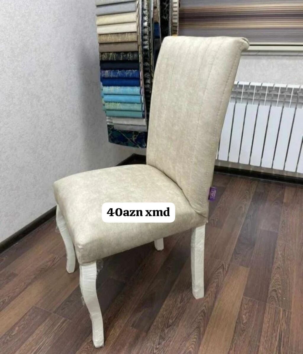 Yumuşaq oturacaqlı və hündür bel dəstəkli yemək otağı/otaq stulu — Stullar, Bakı