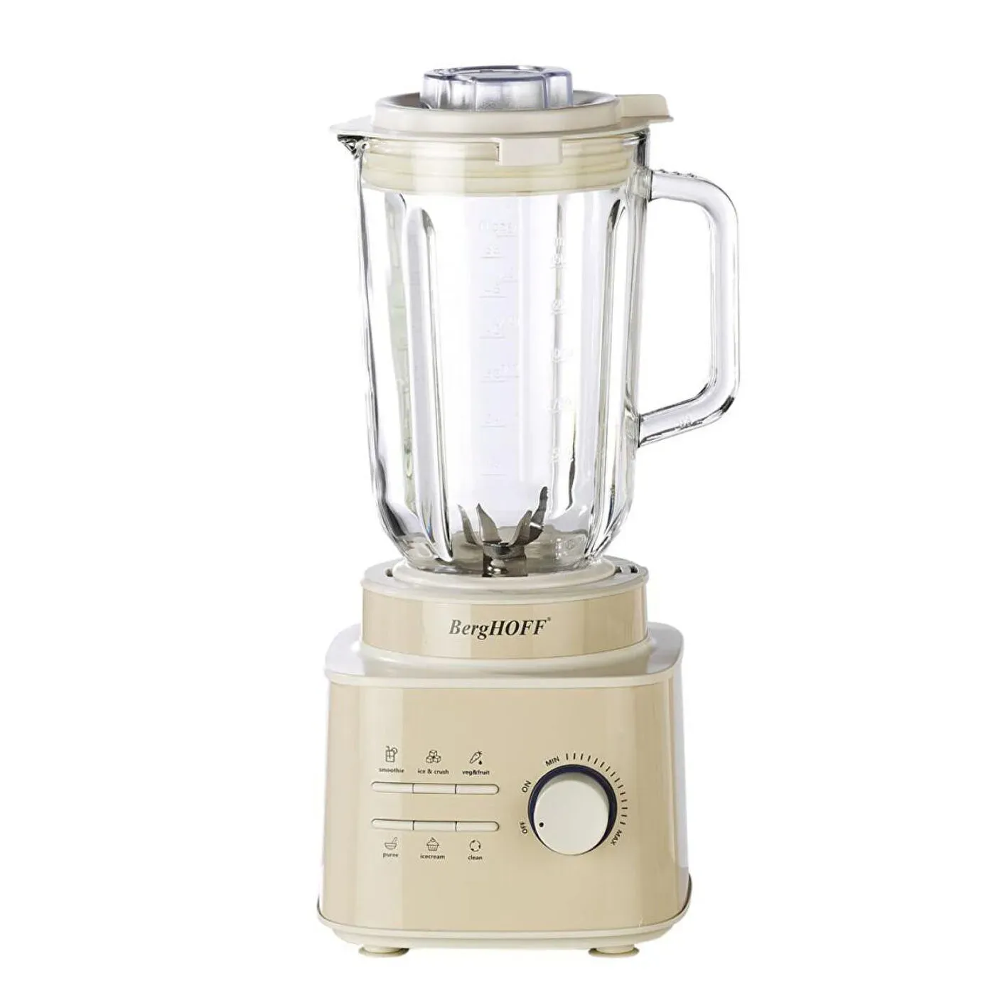 Blender BergHOFF Retro 1500W Cream (8698348041704) — Blenders, choppers, and mixers