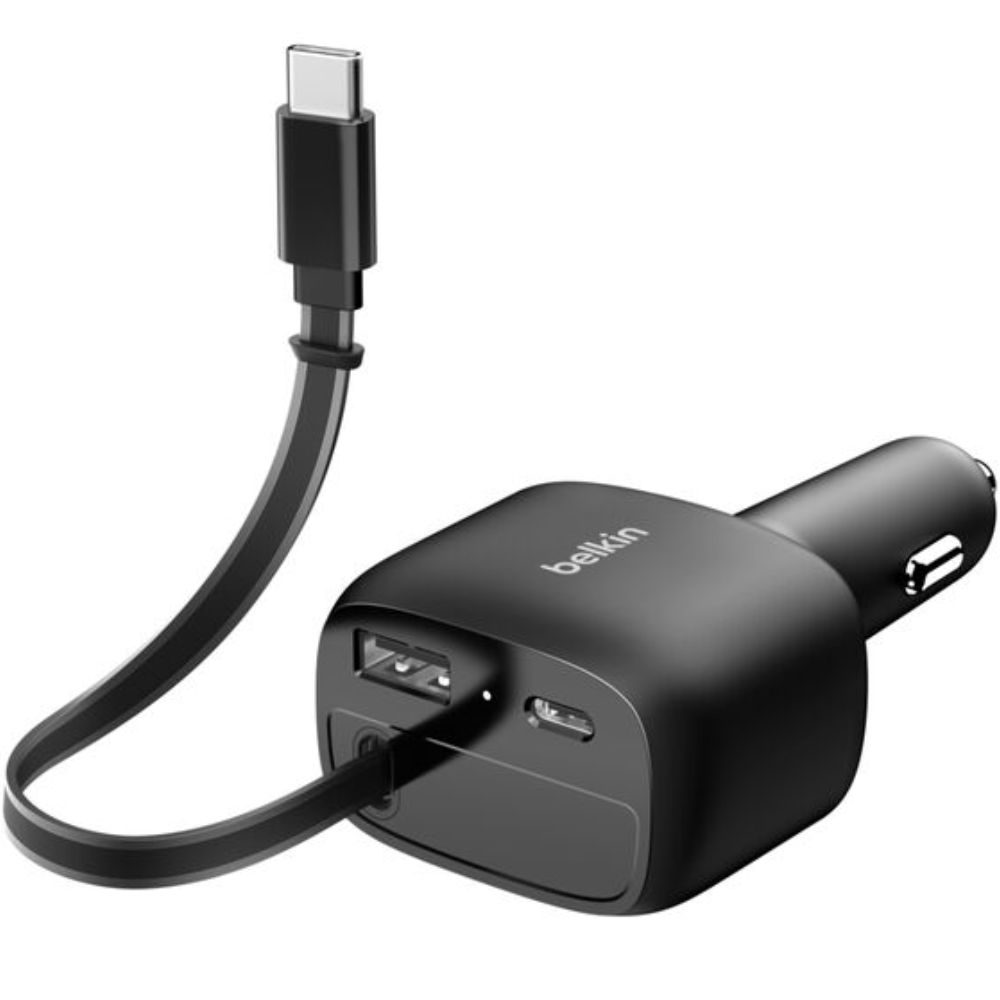 Avtomobil üçün adapter Belkin 75W + USB Type-C CCC001HQBK Black — Mallar, Bakı (2)